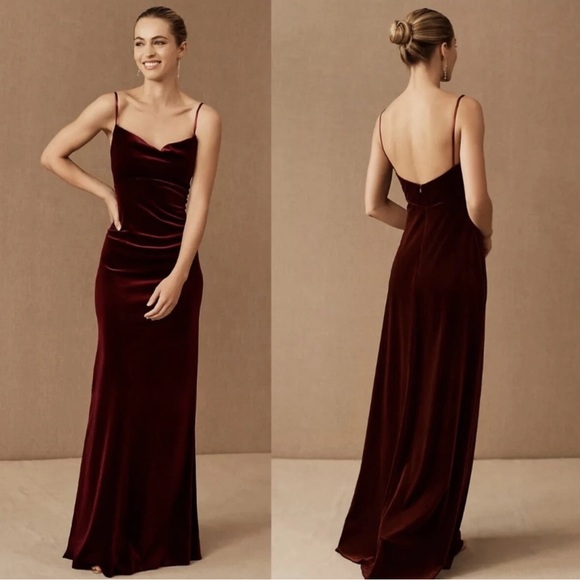BHLDN Dresses & Skirts - BHLDN Jenny Yoo Sammi Velvet Dress